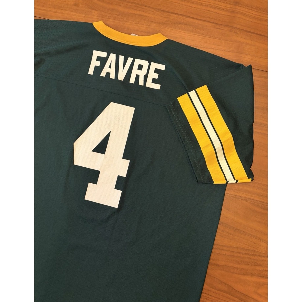 Vintage 90s Green Bay Packers Brett Favre LOGO 7 Jersey Mens XL Made In USA